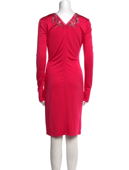 Just Cavalli V-Neck Midi Length Dress