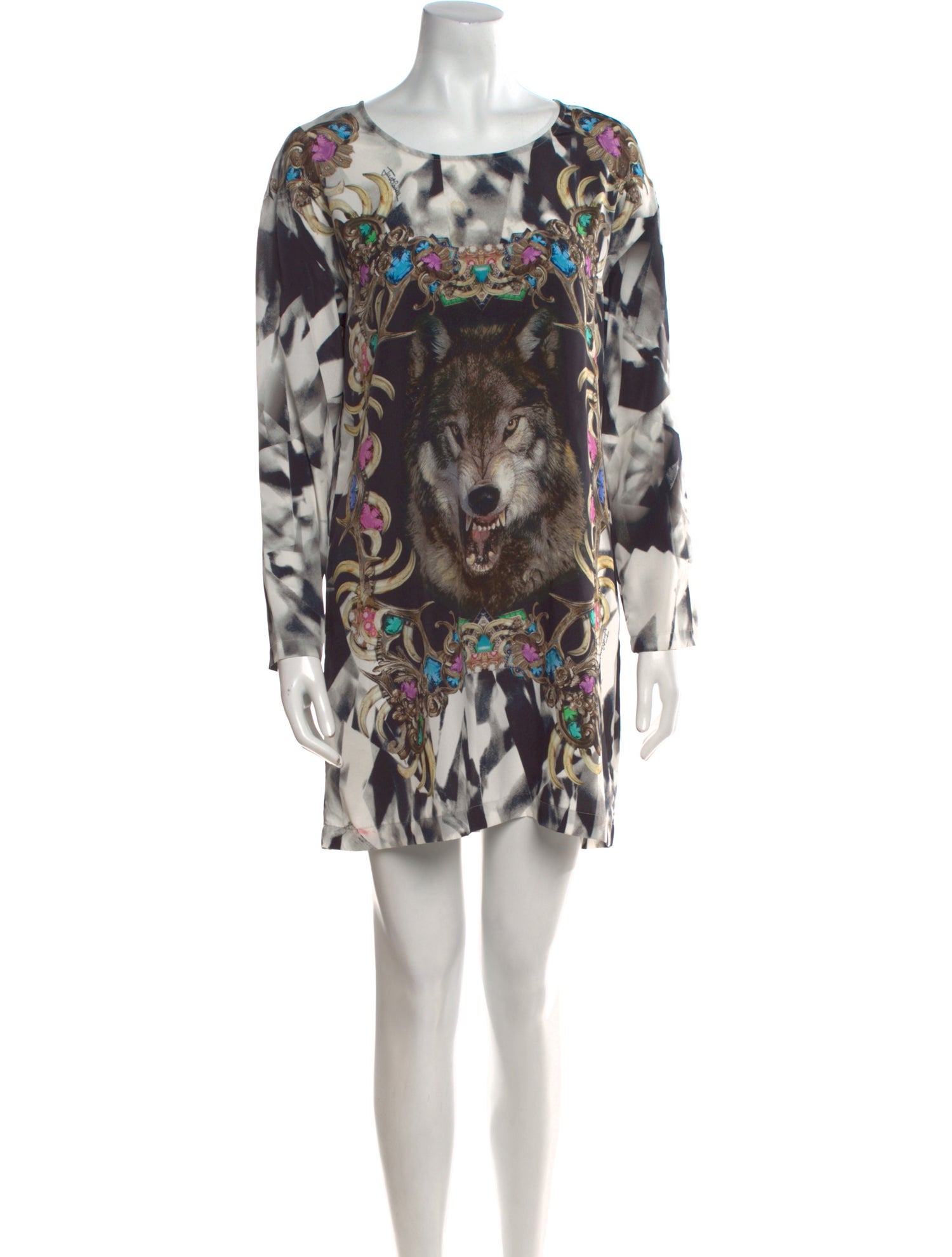 Just Cavalli Printed Mini Dress