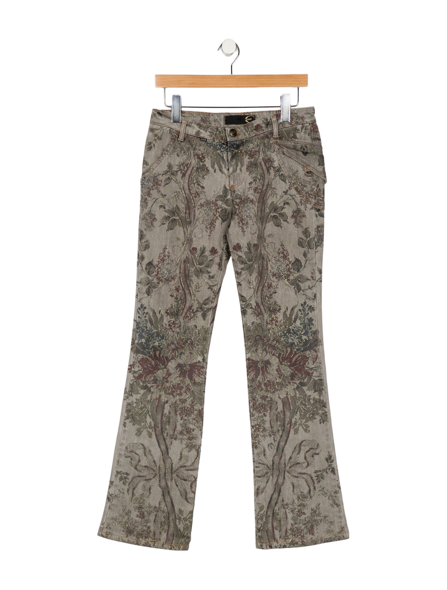 Just Cavalli Mid-Rise Wide Leg Jeans
