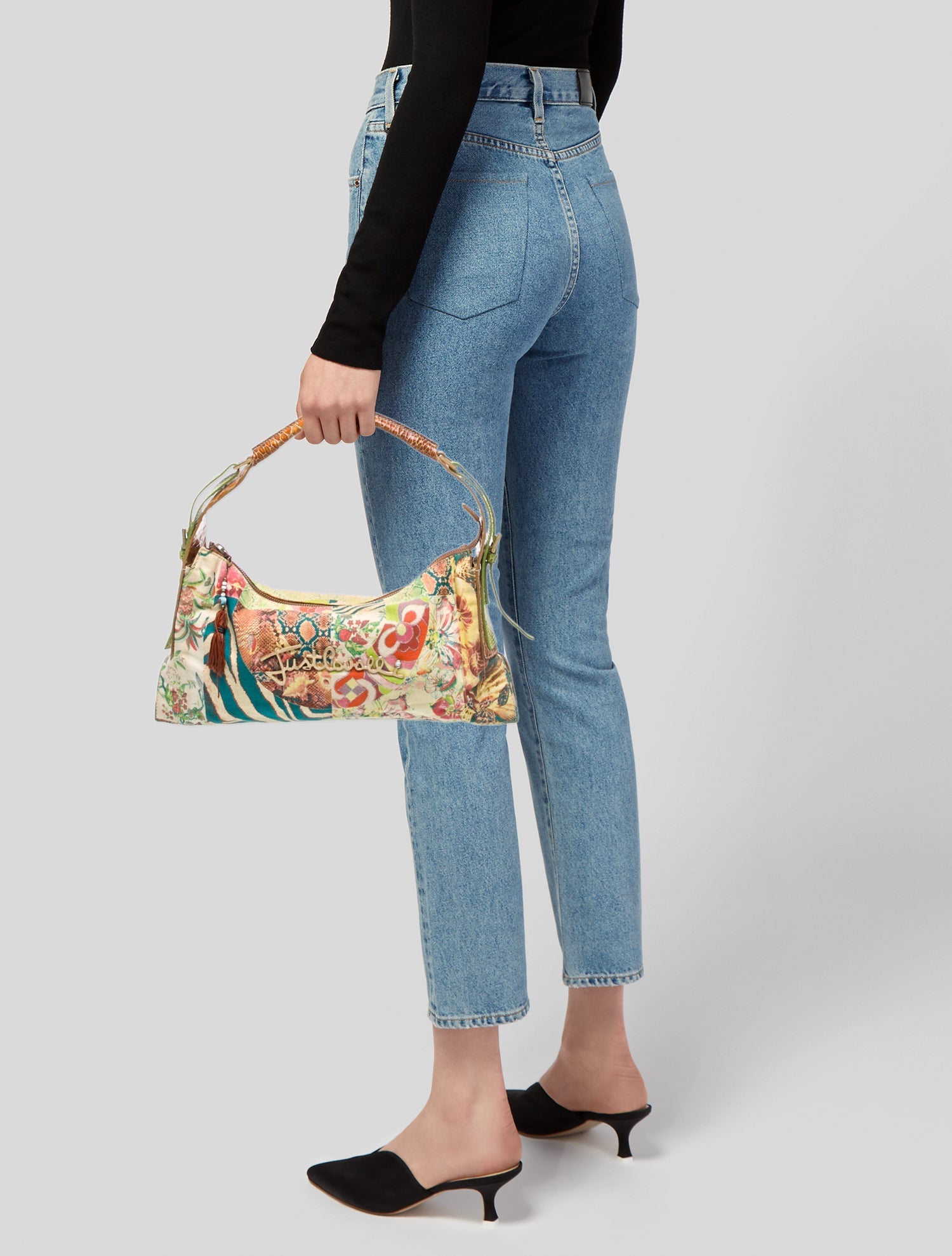 Just Cavalli Nylon Shoulder Bag