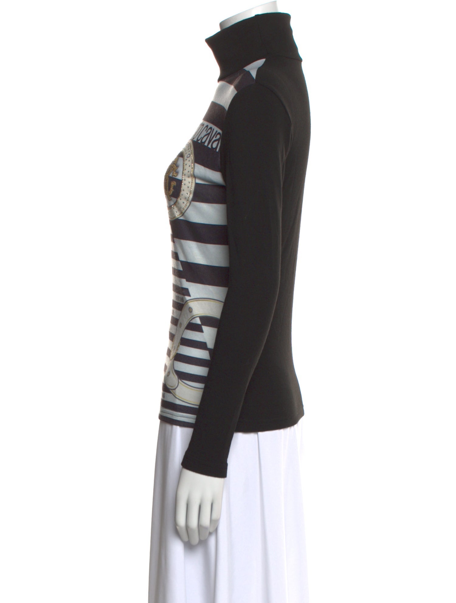 Just Cavalli Striped Turtleneck Sweater