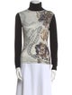 Just Cavalli Printed Turtleneck Sweater