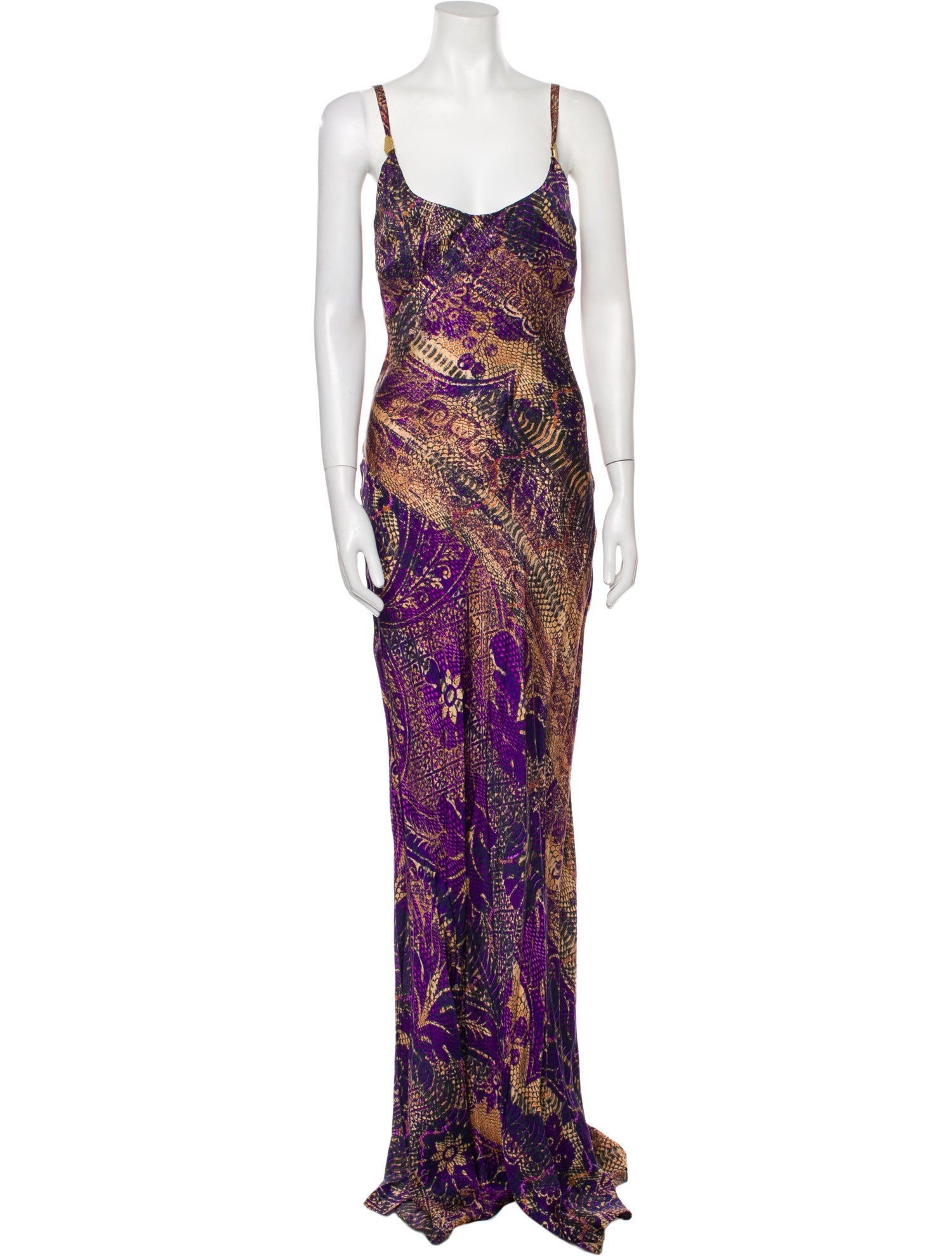 Just Cavalli Printed Long Dress w/ Tags
