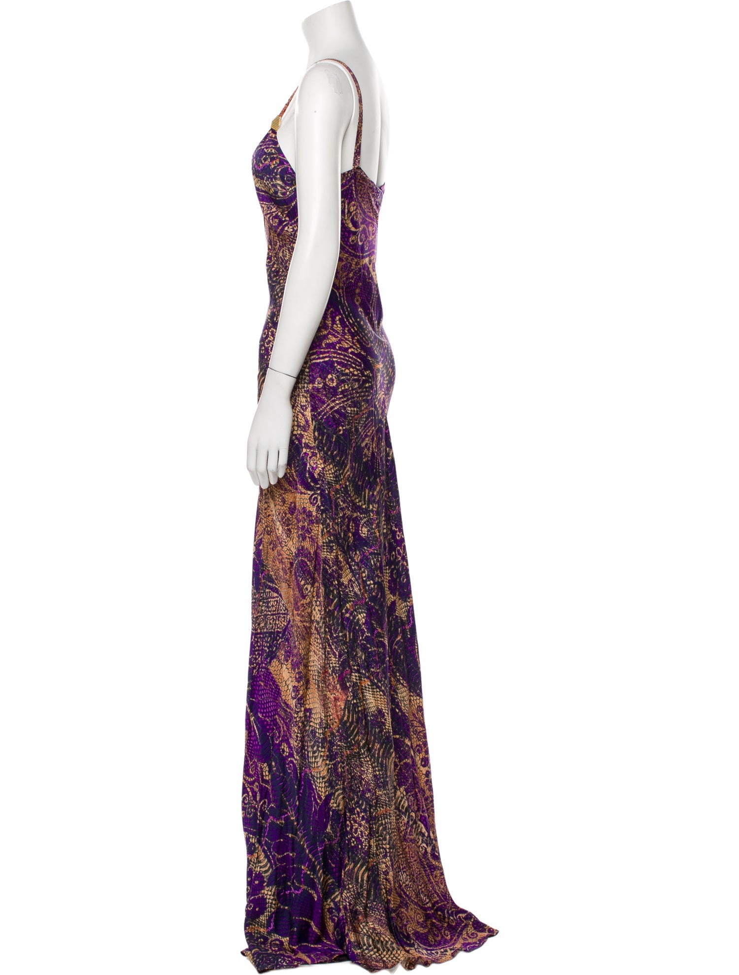 Just Cavalli Printed Long Dress w/ Tags