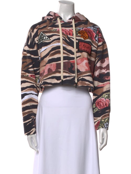 Just Cavalli Printed Mock Neck Sweatshirt