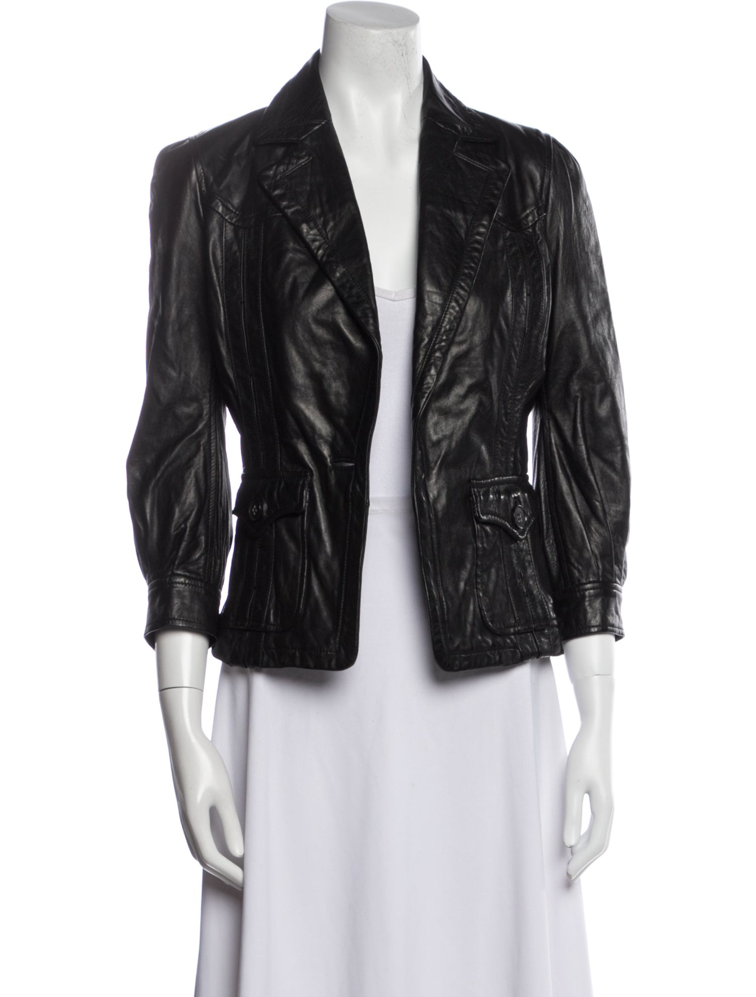 Just Cavalli Leather Evening Jacket