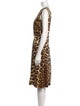 Just Cavalli Animal Print Knee-Length Dress