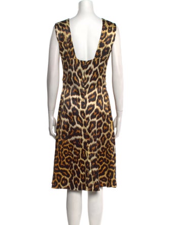 Just Cavalli Animal Print Knee-Length Dress