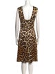 Just Cavalli Animal Print Knee-Length Dress