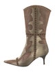 Just Cavalli Leather Western Boots