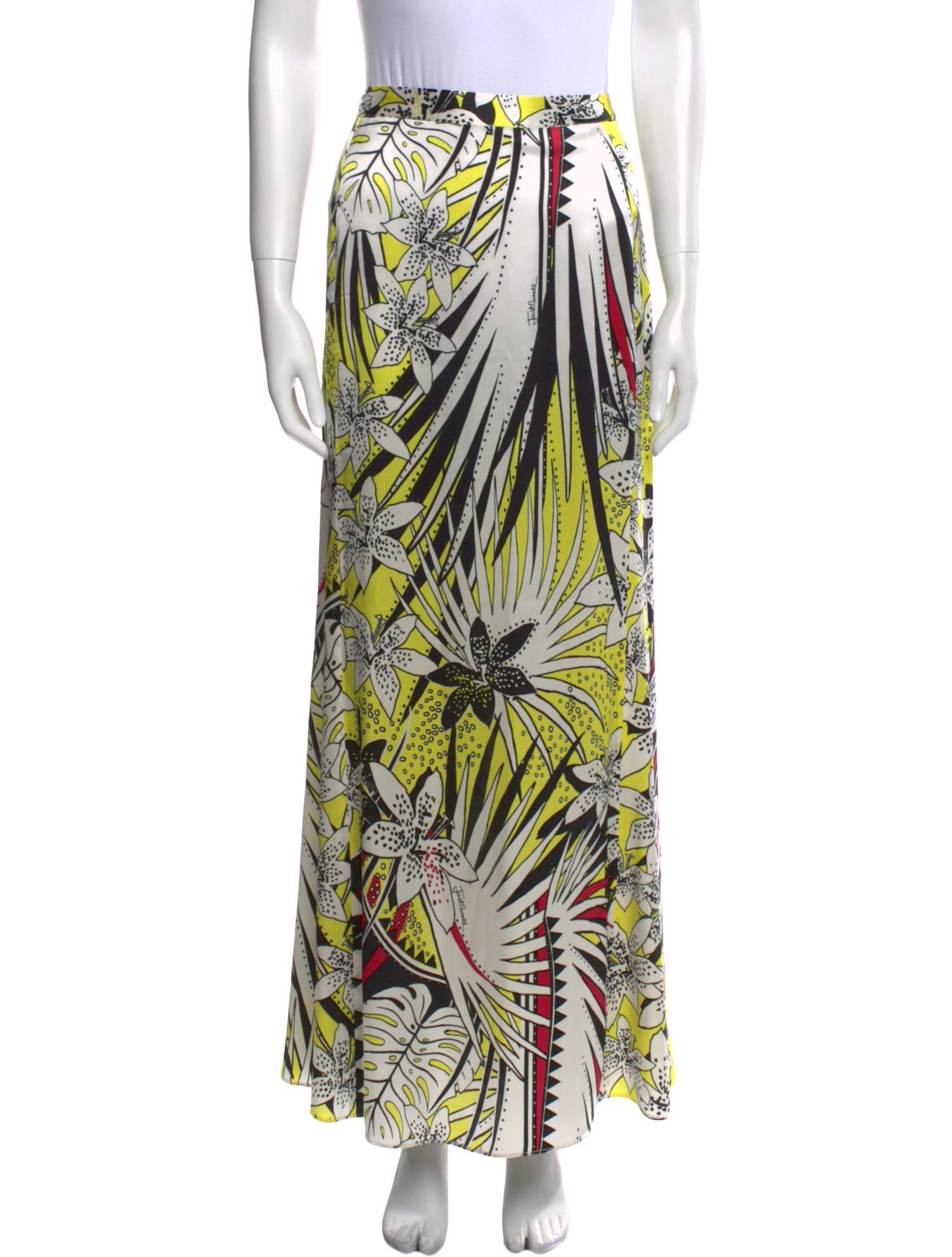 Just Cavalli Silk Long Skirt