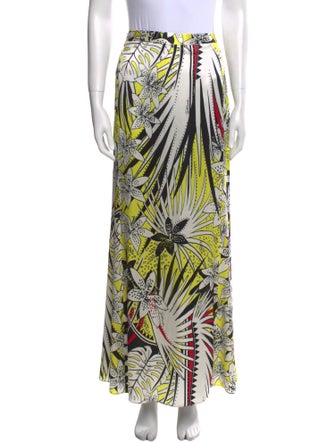 Just Cavalli Silk Long Skirt