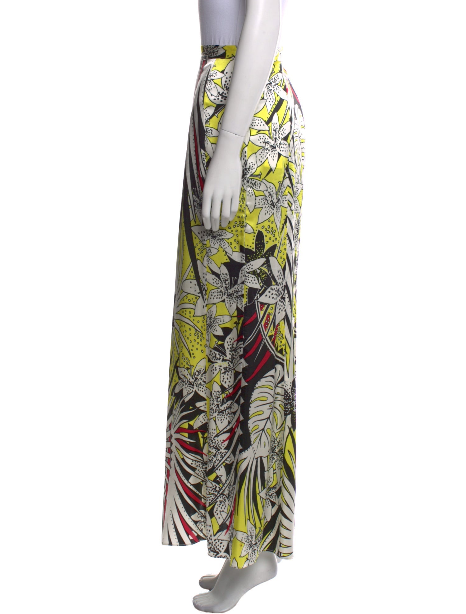 Just Cavalli Silk Long Skirt