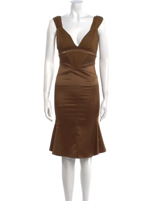 Just Cavalli V-Neck Knee-Length Dress