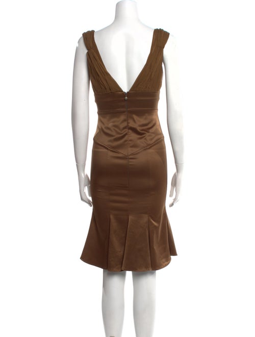 Just Cavalli V-Neck Knee-Length Dress