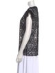 Just Cavalli Lace Pattern Scoop Neck Blouse