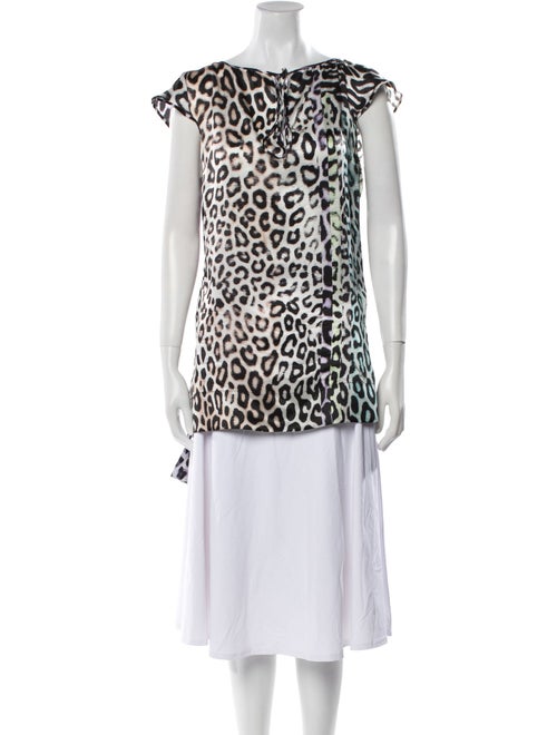 Just Cavalli Silk Animal Print Tunic