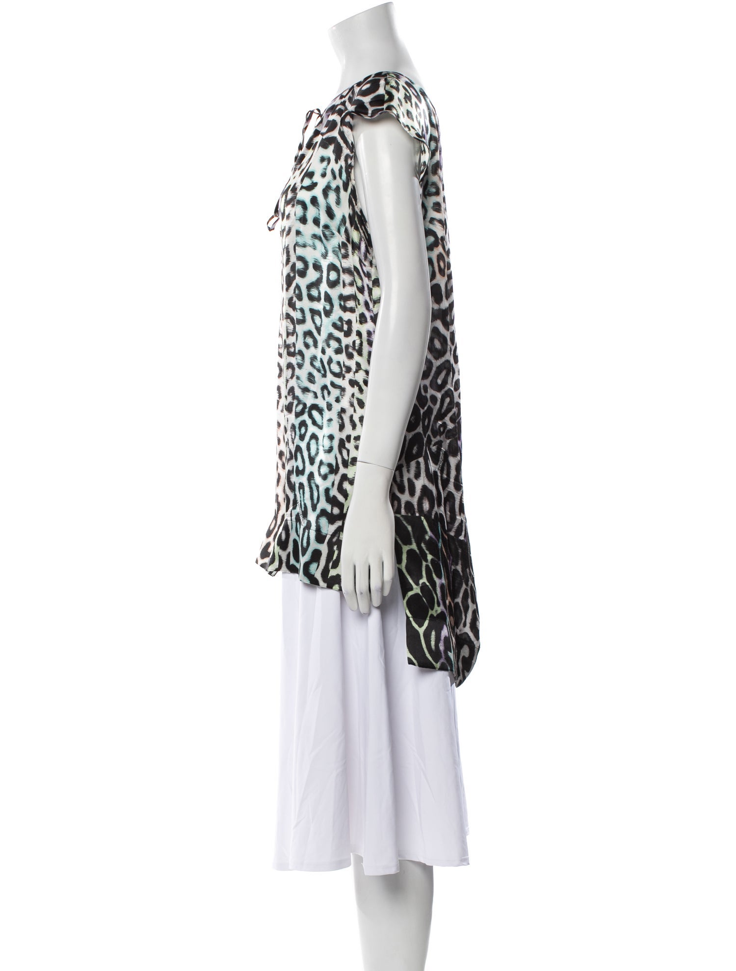 Just Cavalli Silk Animal Print Tunic