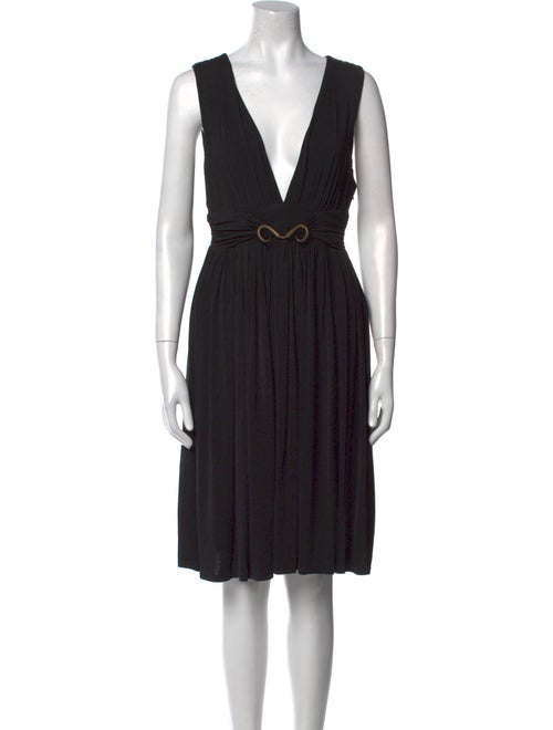 Just Cavalli V-Neck Knee-Length Dress