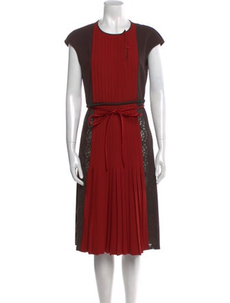 Just Cavalli Crew Neck Midi Length Dress