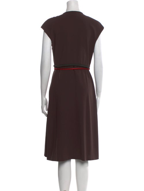 Just Cavalli Crew Neck Midi Length Dress