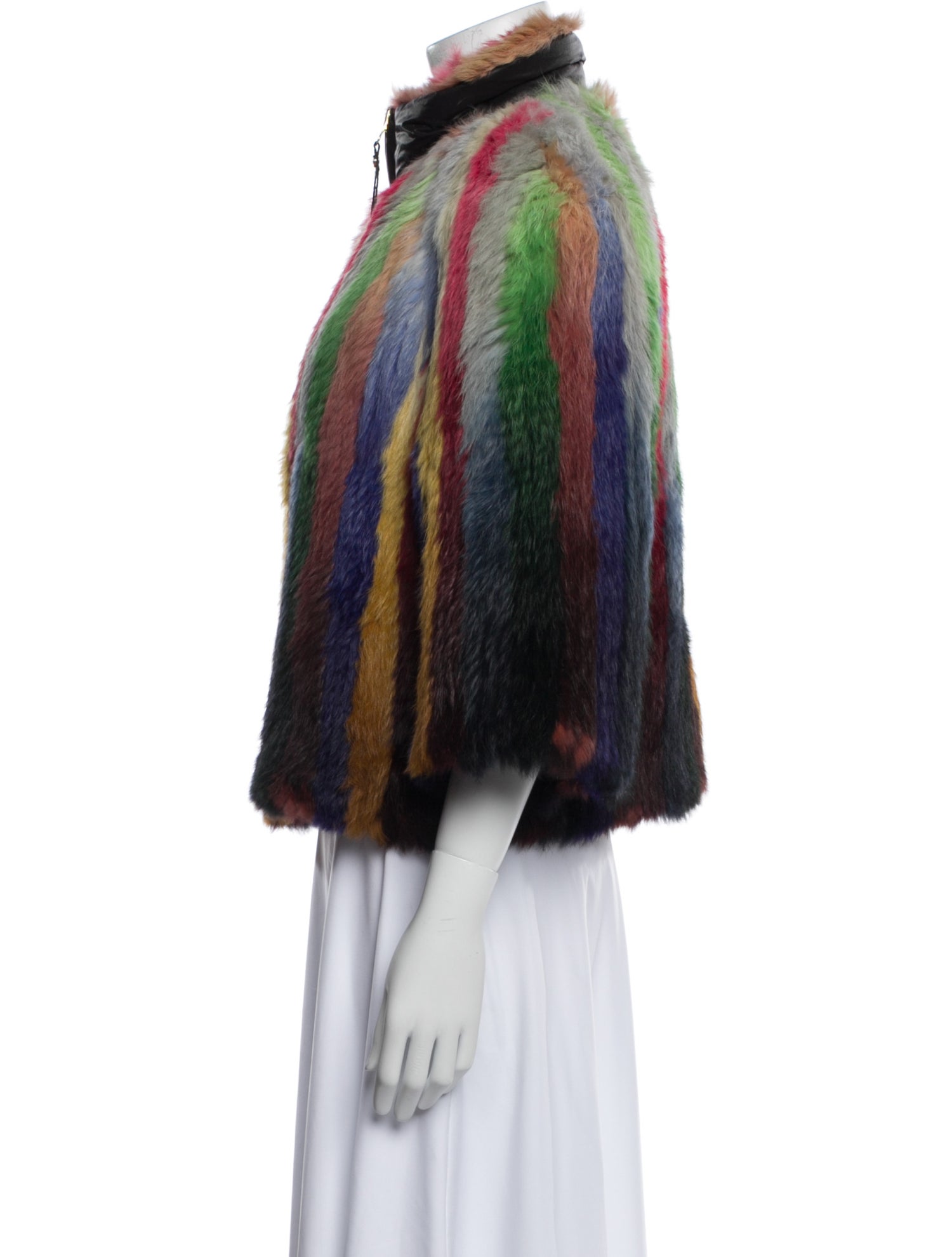 Just Cavalli Fur Printed Fur Jacket