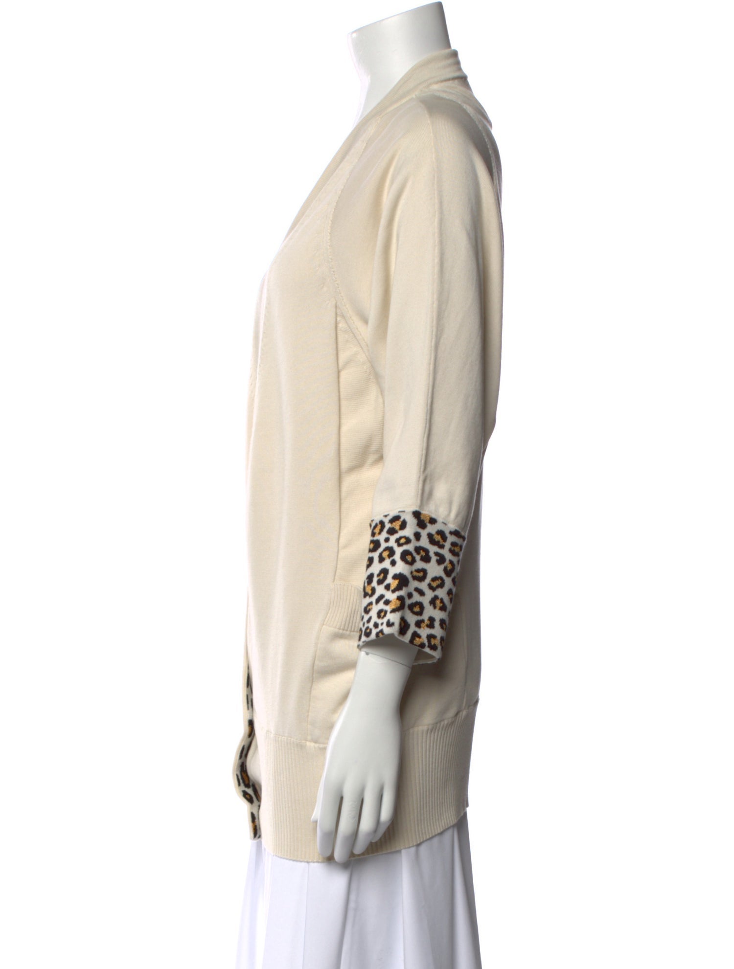 Just Cavalli Graphic Print V-Neck Sweater