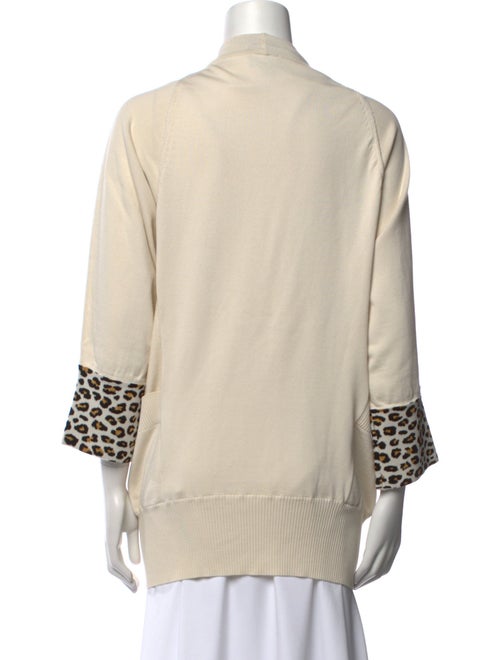 Just Cavalli Graphic Print V-Neck Sweater
