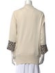 Just Cavalli Graphic Print V-Neck Sweater