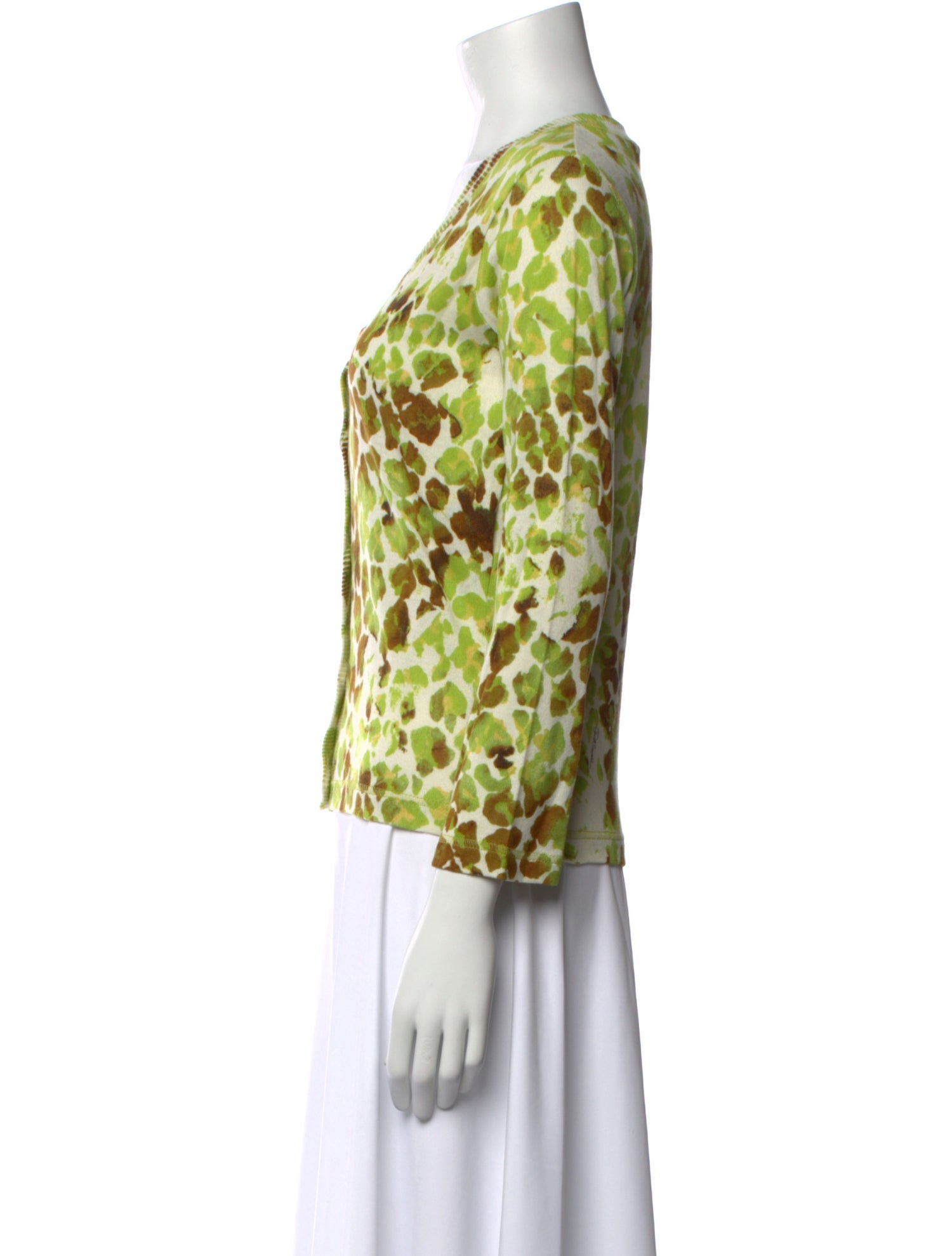 Just Cavalli Floral Print Scoop Neck Sweater w/ Tags