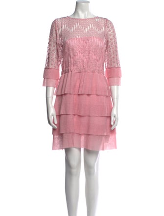 Just Cavalli Bateau Neckline Mini Dress