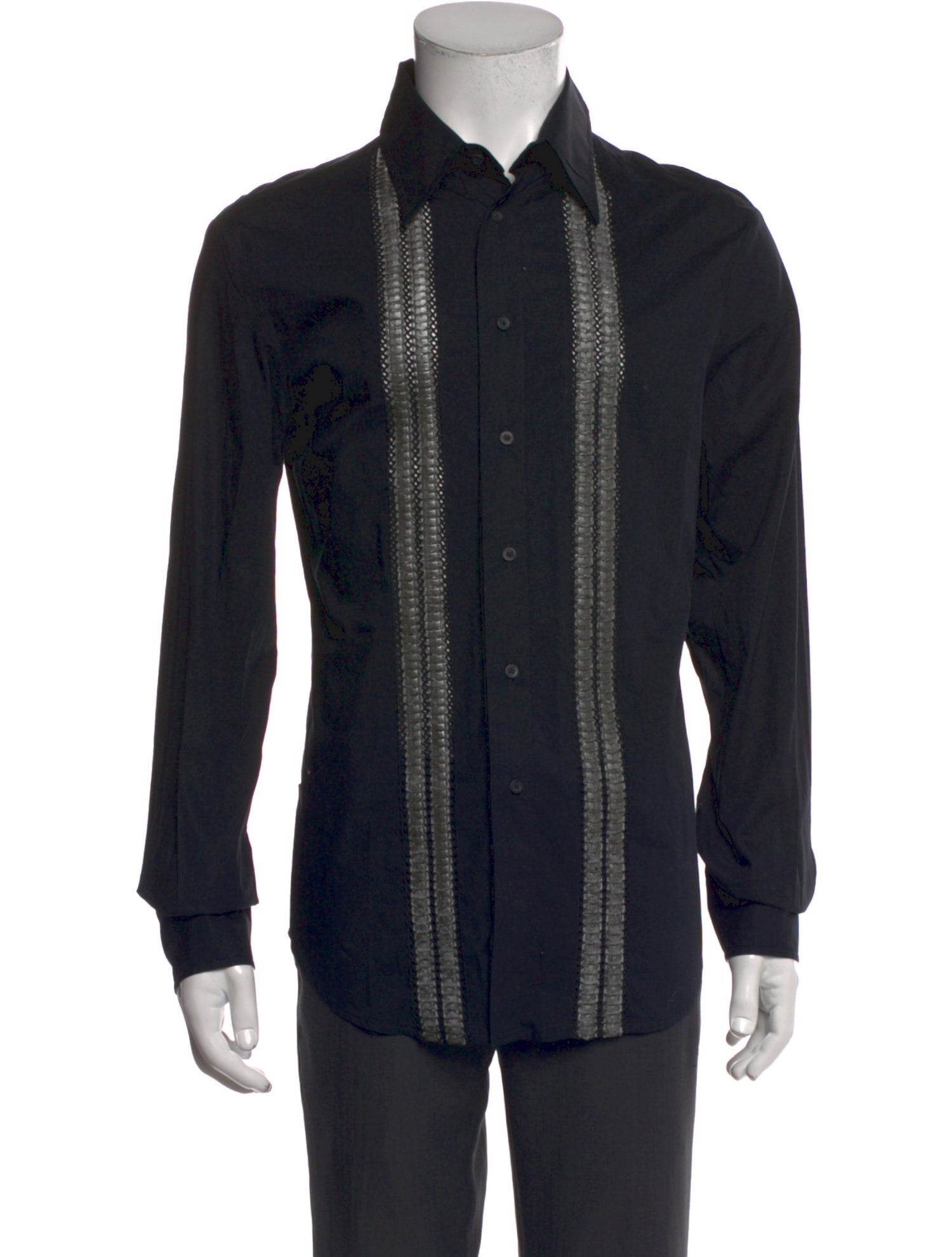 Just Cavalli Long Sleeve Tuxedo Shirt