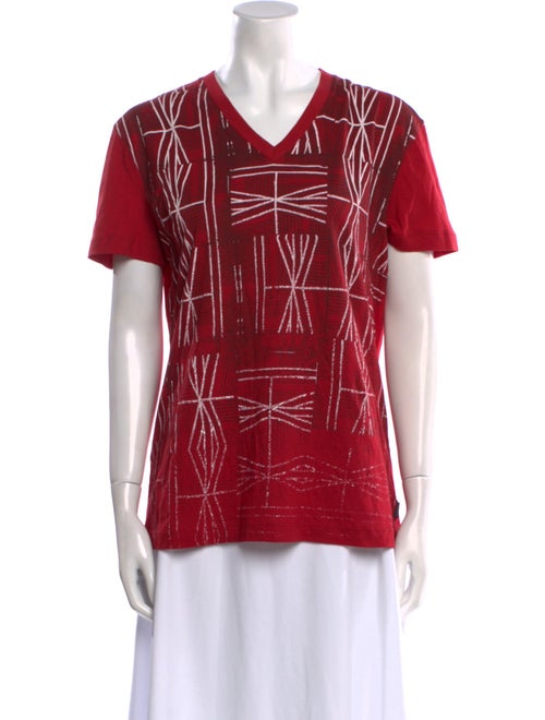 Just Cavalli Printed V-Neck T-Shirt