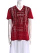 Just Cavalli Printed V-Neck T-Shirt
