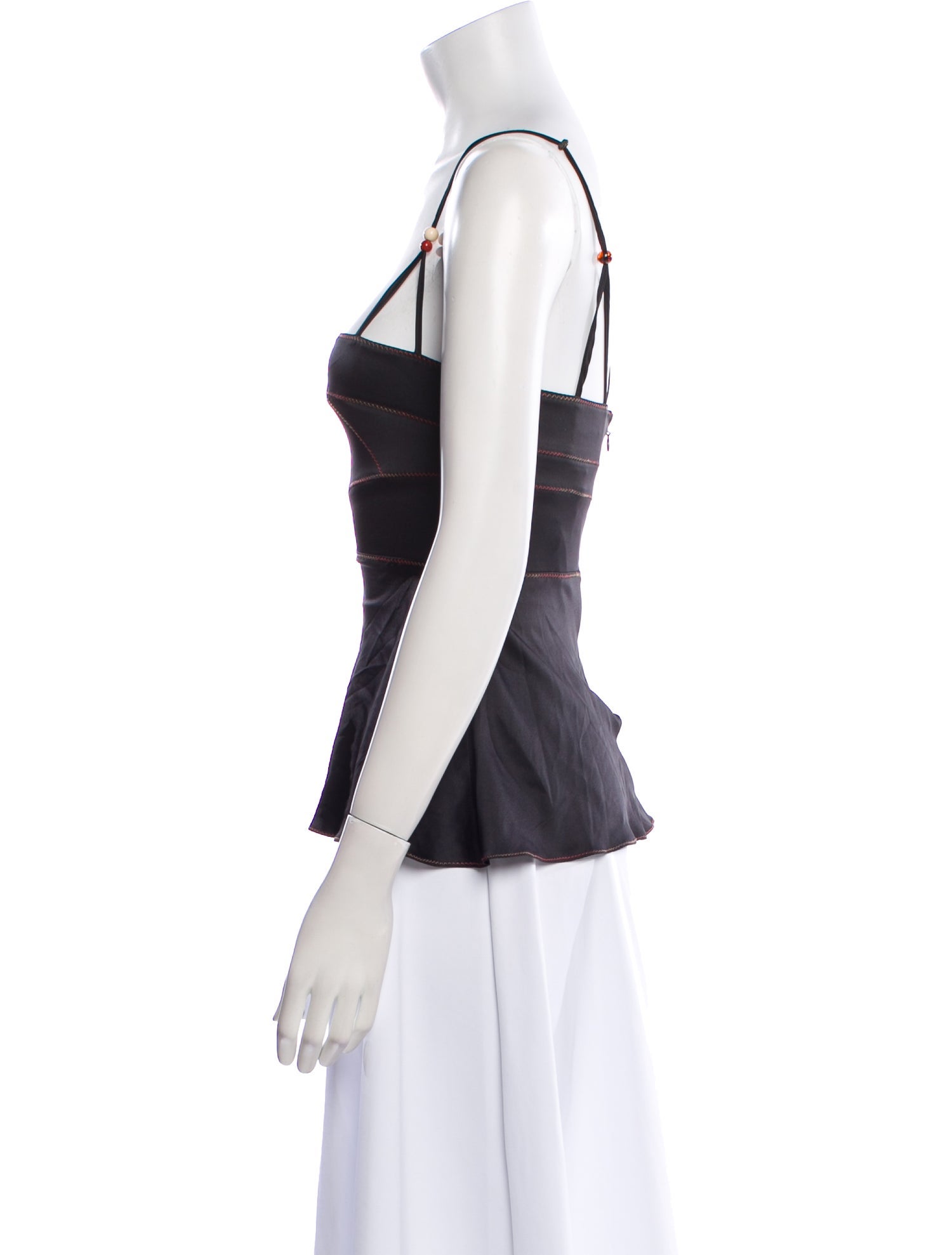 Just Cavalli Square Neckline Sleeveless Top w/ Tags