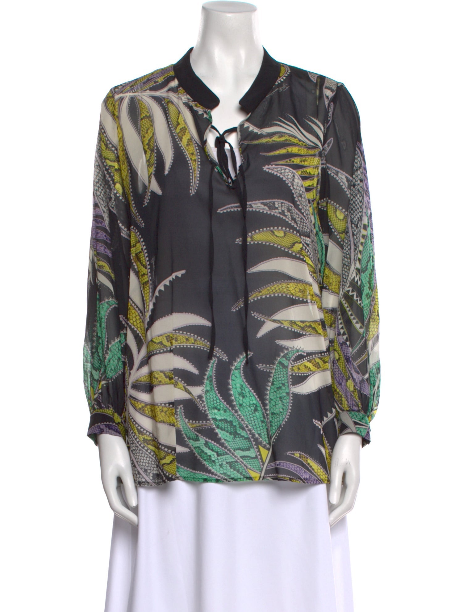 Just Cavalli Silk Printed Blouse