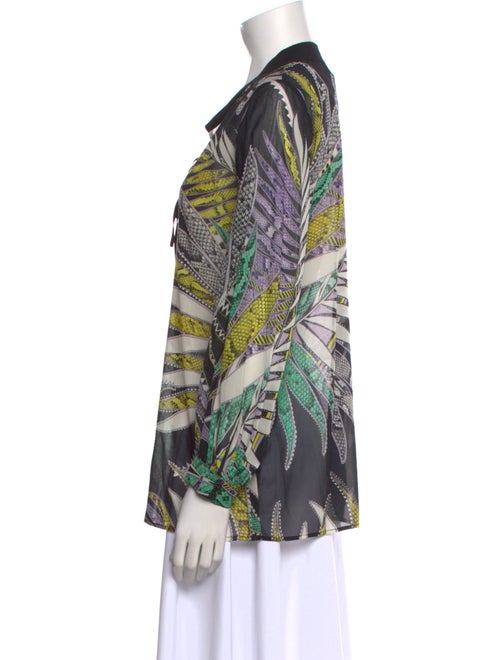 Just Cavalli Silk Printed Blouse