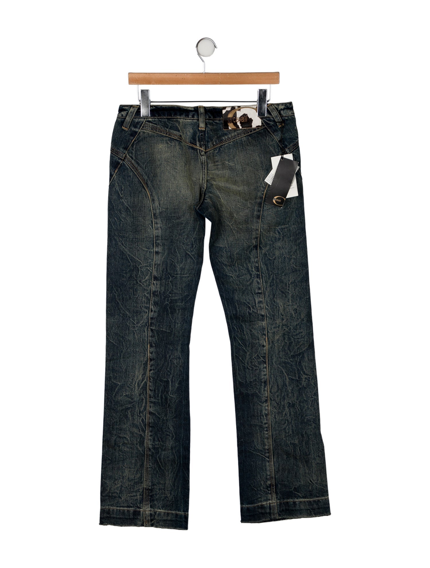 Just Cavalli Mid-Rise Wide Leg Jeans w/ Tags