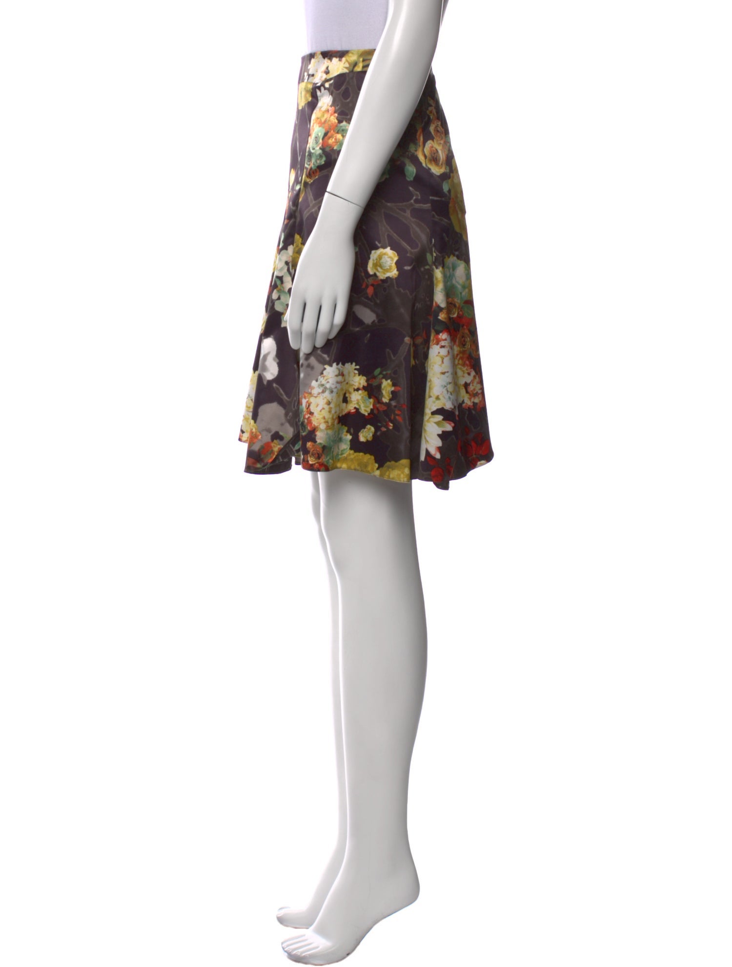Just Cavalli Floral Print Knee-Length Skirt