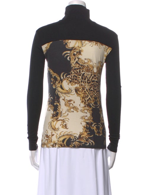 Just Cavalli Printed Turtleneck Top