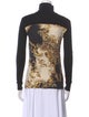 Just Cavalli Printed Turtleneck Top