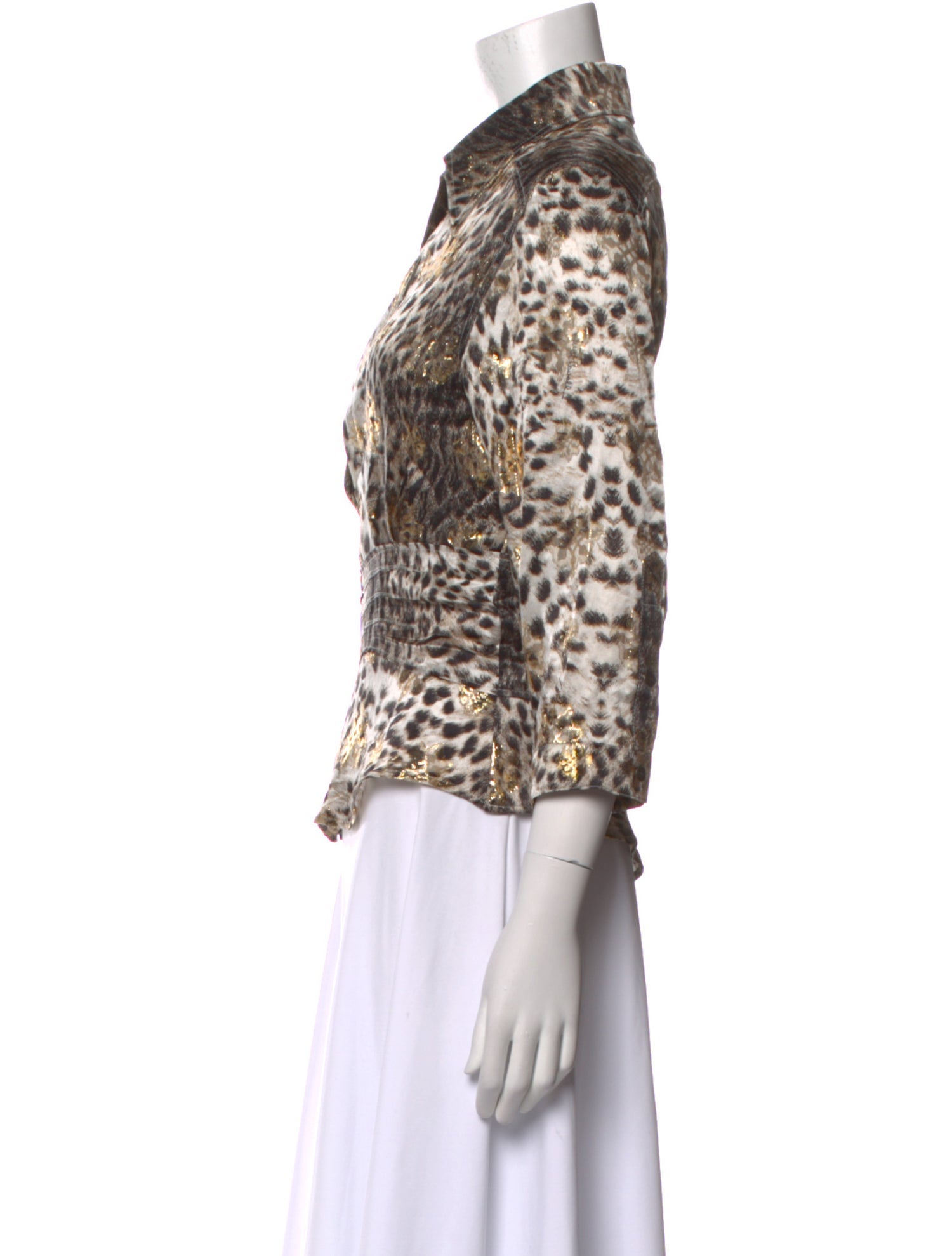 Just Cavalli Vintage 2000's Button-Up Top