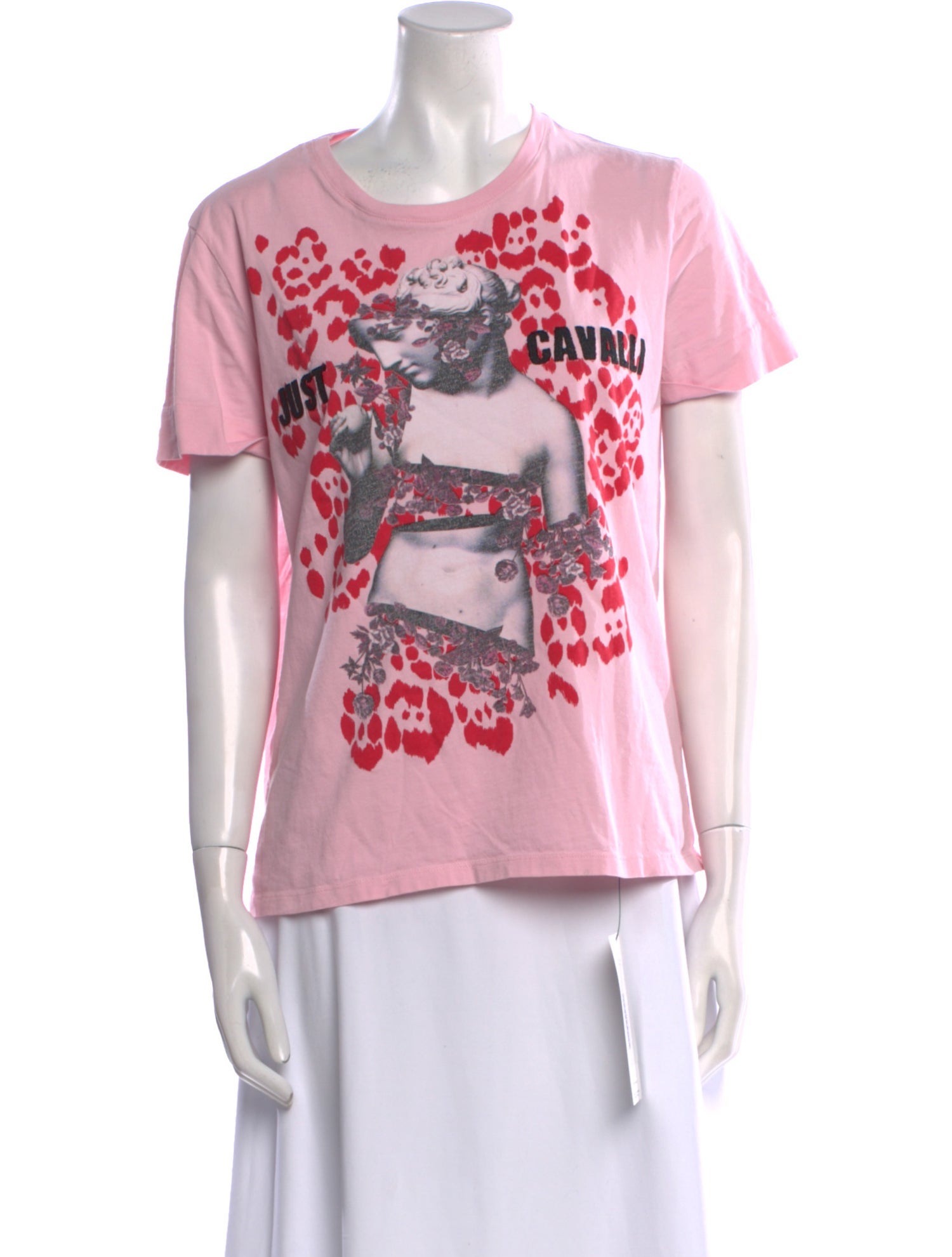 Just Cavalli Graphic Print Crew Neck T-Shirt