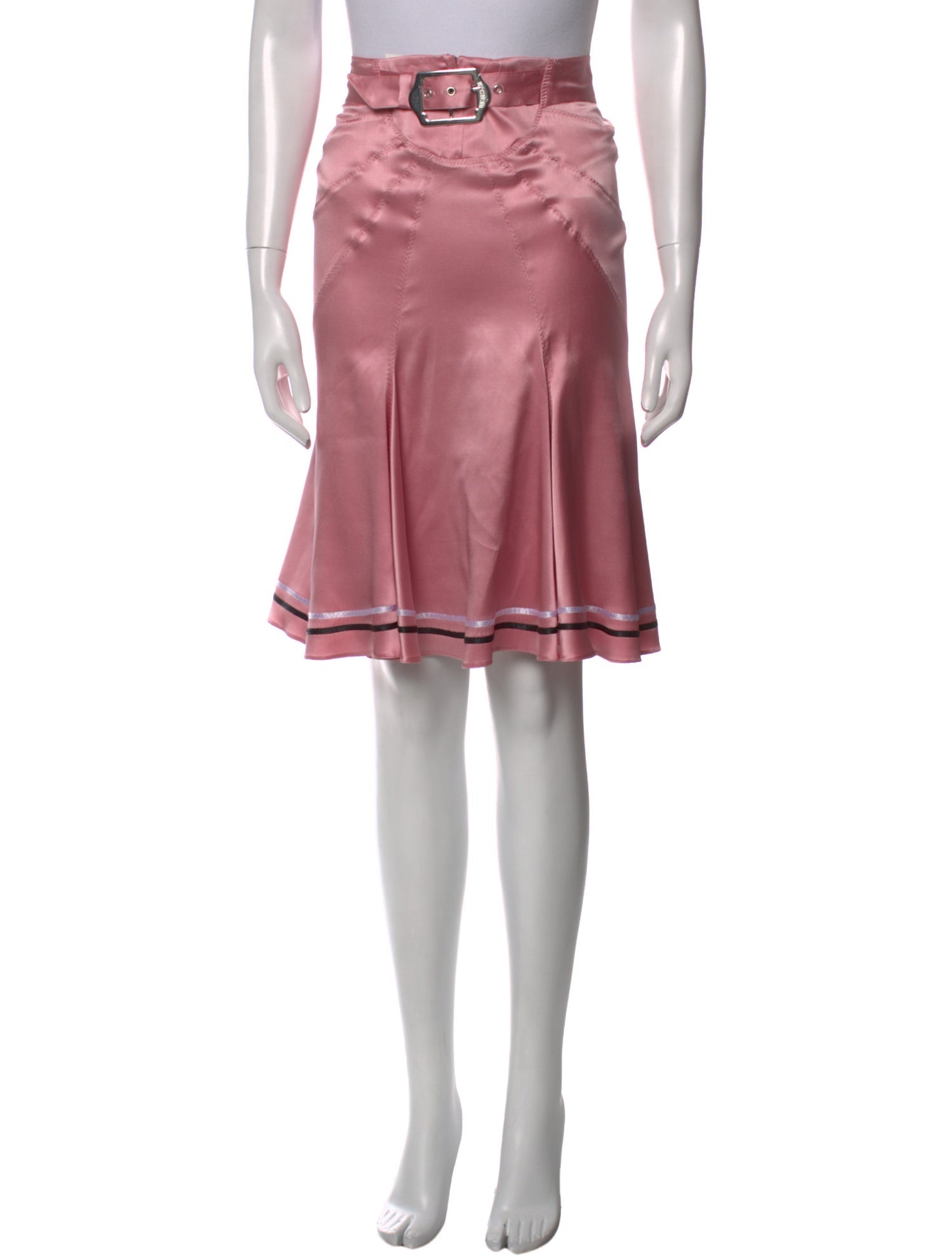 Just Cavalli Silk Knee-Length Skirt