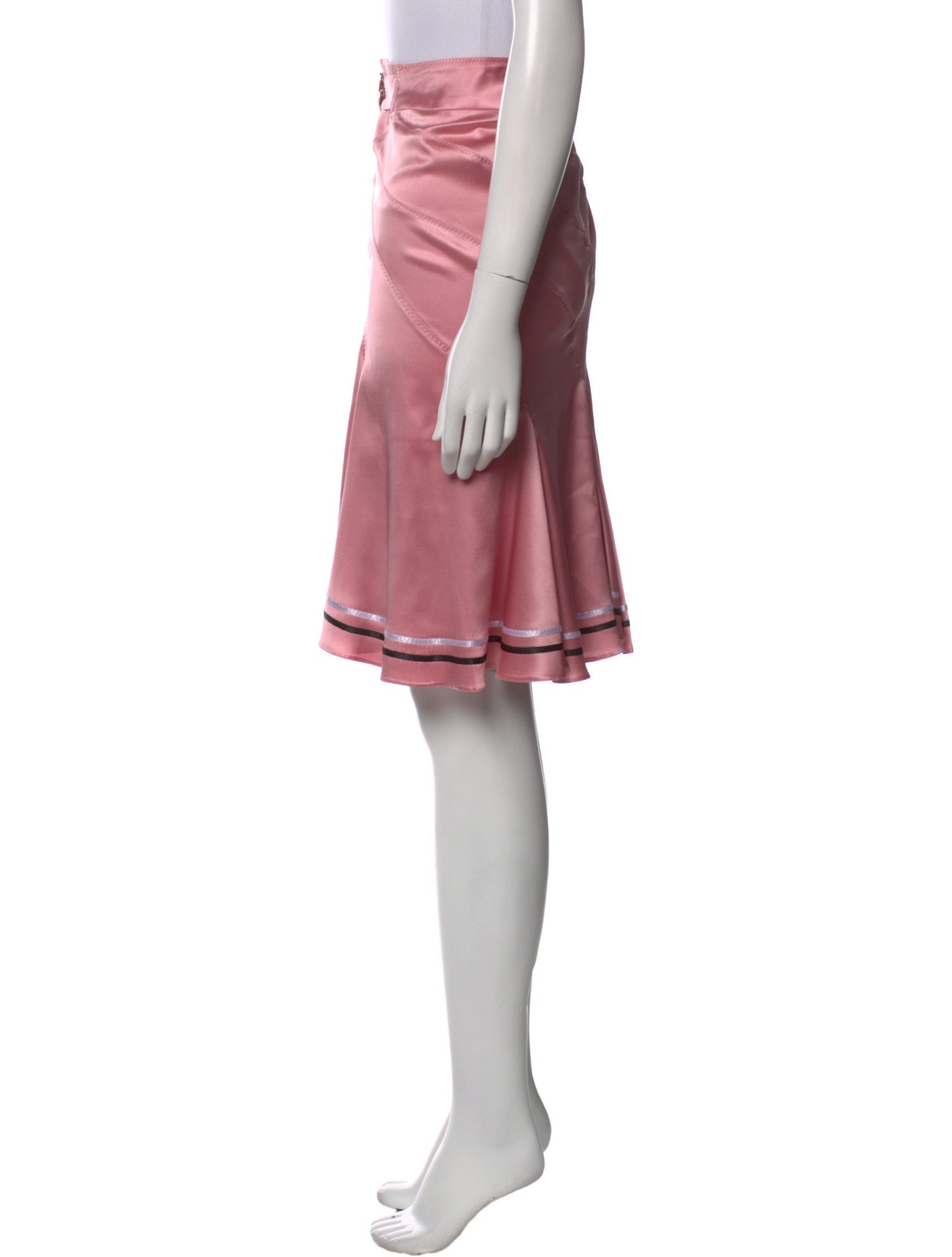 Just Cavalli Silk Knee-Length Skirt