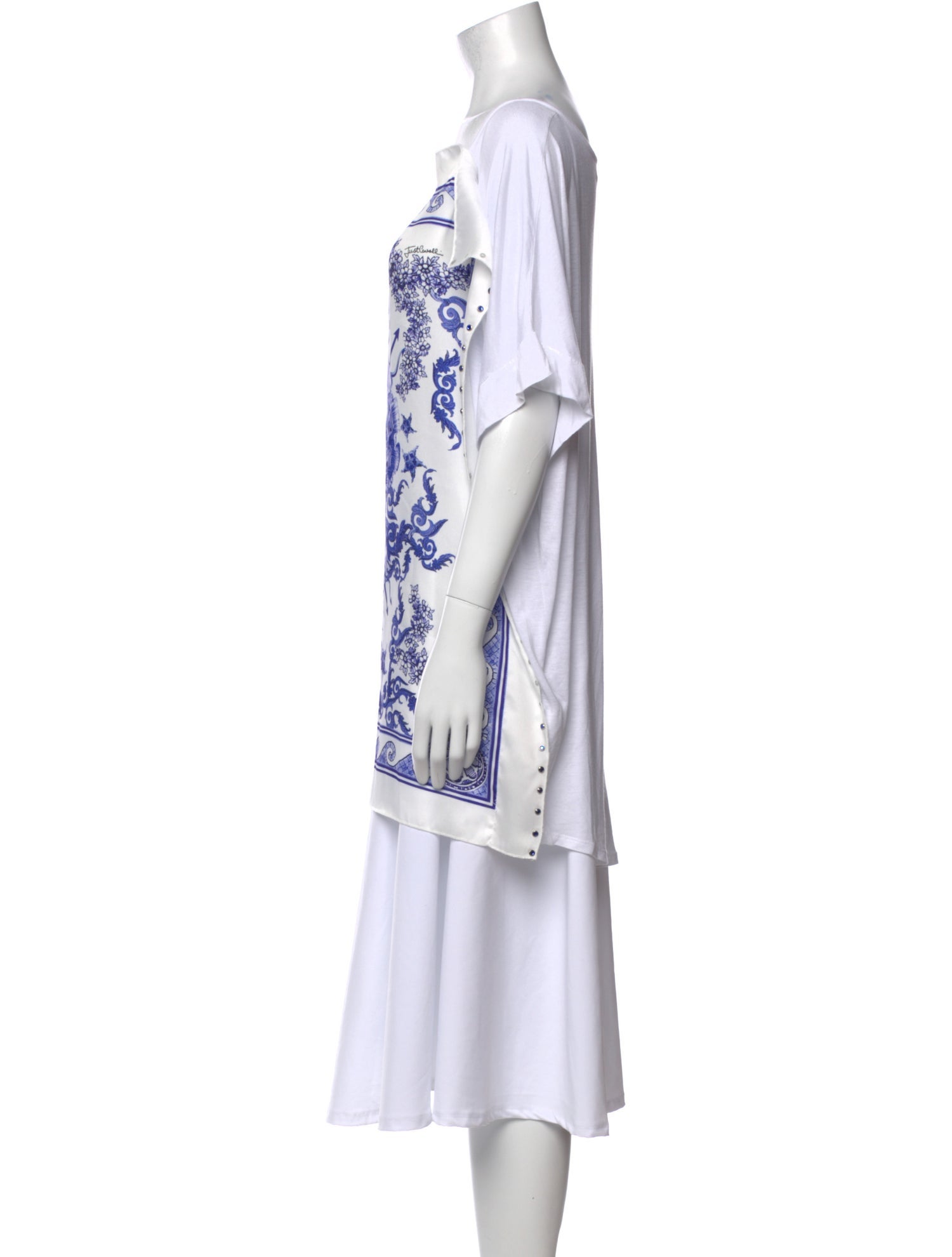 Just Cavalli Printed Square Neckline Tunic