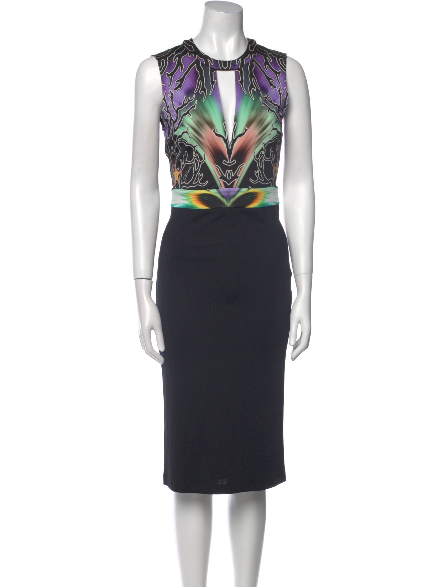 Just Cavalli Printed Midi Length Dress