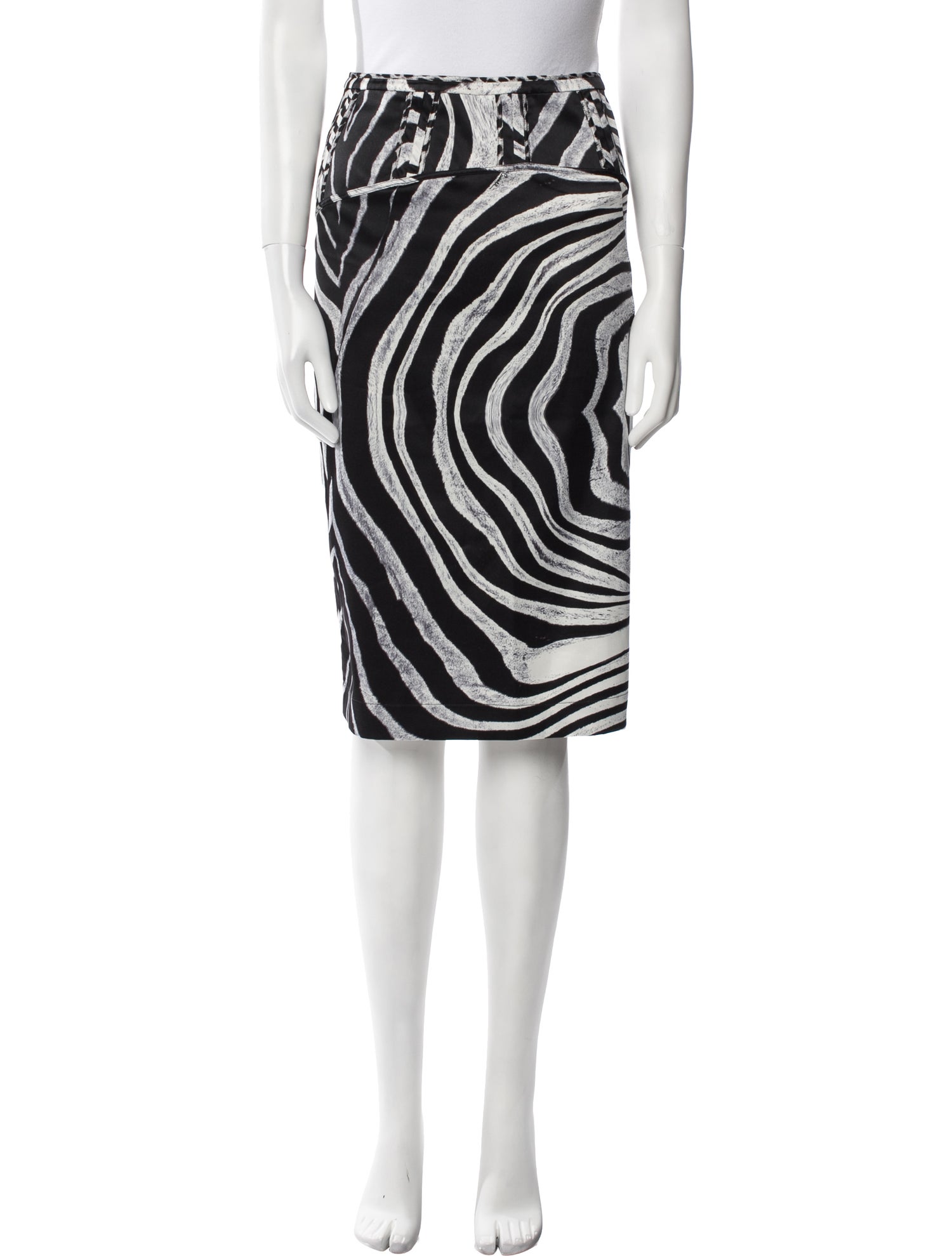 Just Cavalli Animal Print Knee-Length Skirt