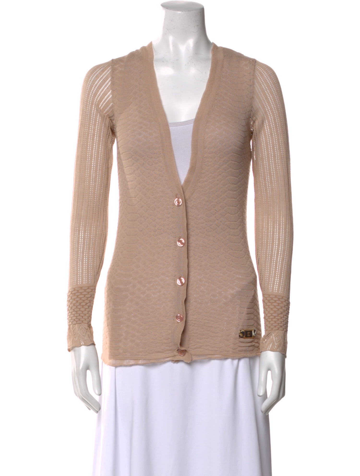 Just Cavalli V-Neck Long Sleeve Top