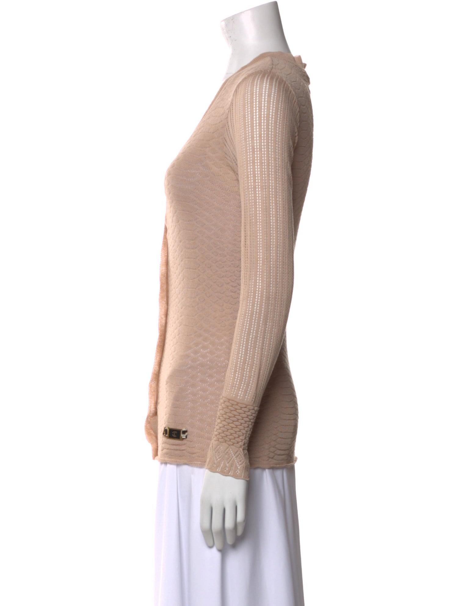 Just Cavalli V-Neck Long Sleeve Top